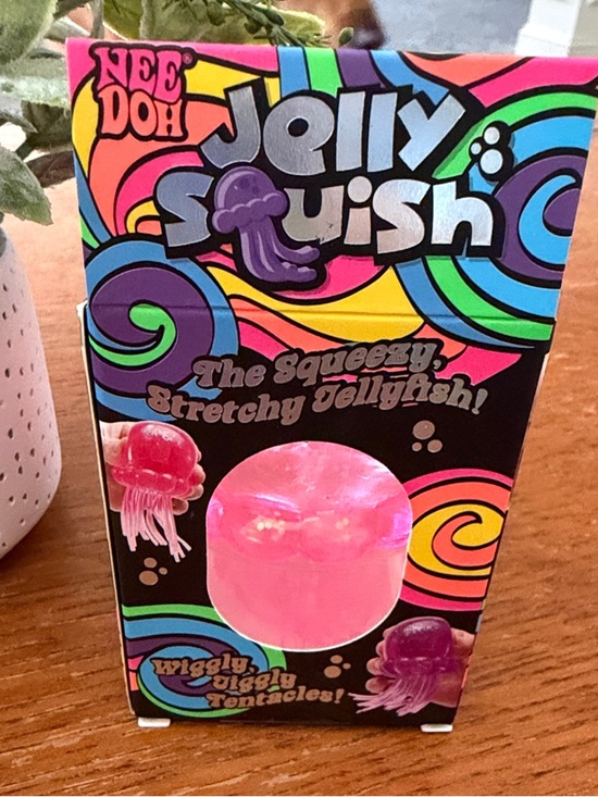 Schylling Other - 💯 AUTHENTIC Nee Doh JELLY Squish Pink Stretchy Jellyfish Toy